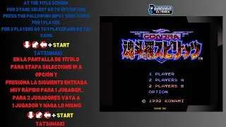 CONTRA SPIRITS  (1992 -SUPER FAMICOM) ALL CHEAT CODES