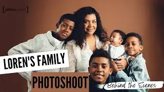 Family Photo Shoot BTS