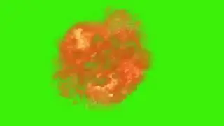 Explosion croma key green screen, with explosion sound effect! 480p