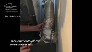 Installing two Close Elbows and one piece of Duct