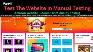 Amazon search functionality | Amazon Website Testing in Manual Testing | @BeingAProgrammer