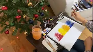 AKRİLİK BOYA İLE KOLAY AĞAÇ YAPIMI | 🎨 🧑🏻‍🎨 ÇAM KOZALAĞINDAN YILBAŞI SÜSÜ | 🎄
