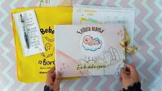 Diario de embarazo personalizado. agenda embarazada. Bebés.