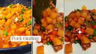 HOW TO COOK YUMMY PORK GINILING-QUICK AND EASY WAY TO COOK PORK GINILING |Oyieglenz