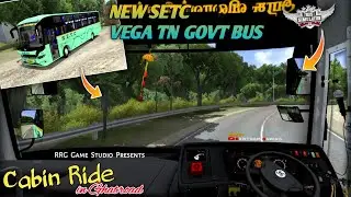 🤩🔥New SETC Vega Sleeper Cum Seater Bus Cabin Ride | Bussid v4.3.4 | TN Govt Bus Cabin Ride in Ghat