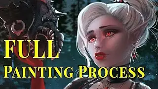 Painting Process Time Lapse: A Vampire's Horse