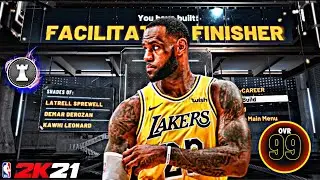 NBA 2K21 LEBRON JAMES BUILD - 59 BADGE UPGRADES - DEMIGOD SMALL FORWARD BUILD