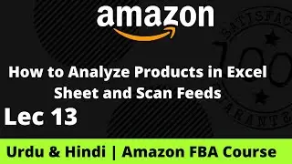 How to Analyze Products in Excel Sheet and Scan Feeds | Urdu & Hindi | Amazon FBA Course