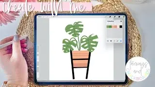 Create With Me: Monstera House Plant Part 1