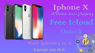 100% Free iphone X ios 16.6 icloud Unlock, iPhone10,6 (A1901).
