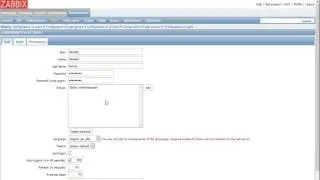 How to create a user in Zabbix