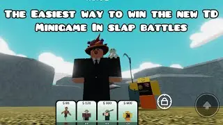 The EASIEST way to win the new tower defense minigame in slap battles