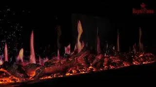 Электрический очаг Royal Flame 5D V-ART: обзор пламени