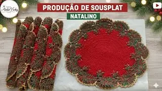 Produção de Sousplat Natalino