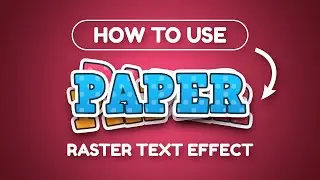 How to use | Raster text effect | Adobe Photoshop