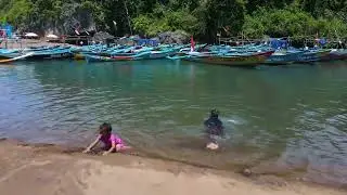 Pantai Baron Gunungkidul Yogyakarta - Drone View