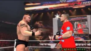 WWE Raw 4/9/12 - John Cena Confronts Brock Lesnar!  - HD