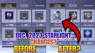 December 2023 Starlight Shop Changes? Annual Starlight Skin Update | MLBB