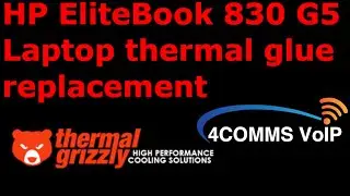 Thermal glue replacement on a HP EliteBook 830 G5 Laptop