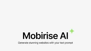 Mobirise AI Website Builder