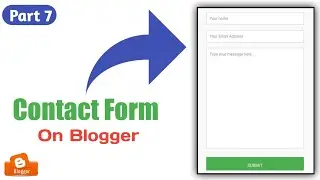 how to add contact form on blogger