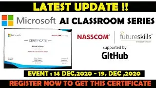 Microsoft AI Certification - Get FREE NASSCOM Certified Artificial Intelligence Courses Certificate