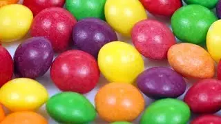 Rainbow Skittles Candy Mixing ASMR Satisfying Video