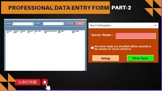 Part-2 Professional Data Entry Form with SQL Server Database. #Excel #VBA and #sql