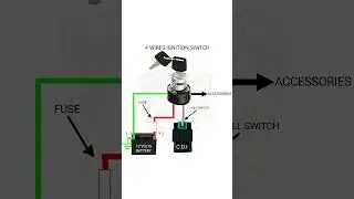 MOTORCYCLE 4 WIRES IGNITION SWITCH WIRING DIAGRAM 
