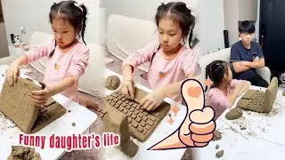 Does my daughter want a computer from me?【Funny daughter's daily life】
