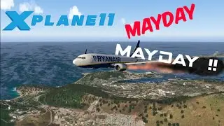 [X PLANE 11] Ryan Air crash after takeoff