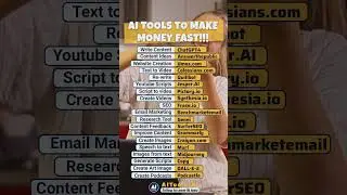 AI Tools to MAKE 🤑 Money fast! 😎👍💰 