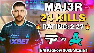 🔥 MAJ3R POV: MIRAGE ANNIHILATION vs paiN! | IEM Kraków 2026 Stage 1
