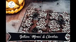 Chocolate 'Mummy' Cookies | Halloween Recipes