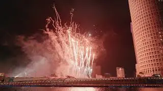 Super Bowl LV Fireworks in Downtown Tampa, FL (Full show)