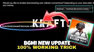 download obb service is running bgmi problem | download paused because wifi is disabled bgmi 2024