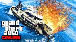 УТОПИЛИ БАРЖУ GTA online