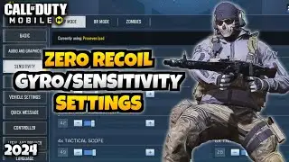 Best Gyroscope/Sensitivity Settings For COD Mobile | Pro Settings For MP In (Season 4) 