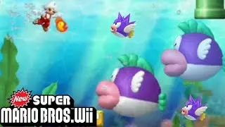 Underwater Moment in New Super Mario Bros Wii