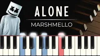 Marshmello: Alone | MIDI + synthesia tutorial + piano sheets