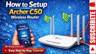How to Setup PPPoE Internet in TP Link  Archer C50 AC1200 Wireless Dual Band Router - Urdu/Hindi