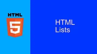 Learn HTML - List Elements