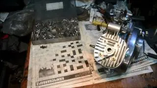 Simson Schwalbe Engine. Part 2. Starting and Decorative Work