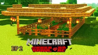 Making a wheat farm in Minecraft HARDCORE #Ep2