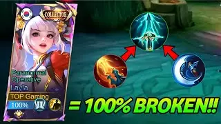SUPER POWER LAYLA QUEEN OF TRUE DAMAGE BUILD IS UNSTOPPABLE!!!💀 (100% BROKEN) - MLBB