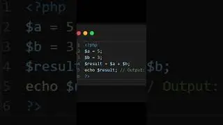 Operator in PHP - Addition