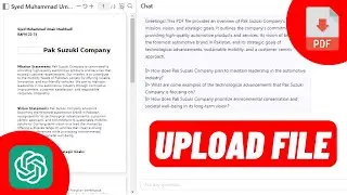 How To Upload PDF Document In Chatgpt | Easily Add Text File