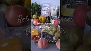 Retour de courses #grandfrais , recettes IG Bas en ligne vendredi #shorts