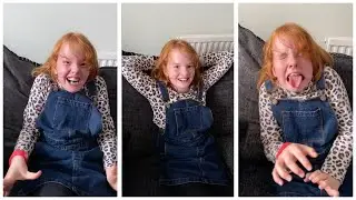 She turned in to a Babyosaurus - rex! 😂🦖 (Mega sour sweets! 🍬)