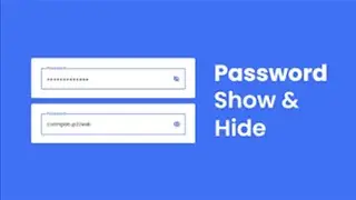 How to create a SHOW/HIDE Password TextField in React JS